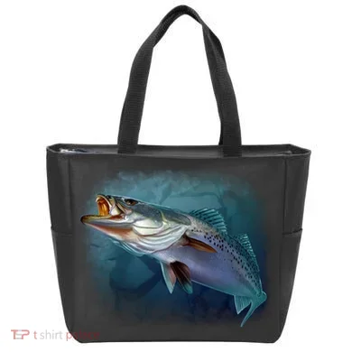 Speck Trout Fish Tote Bag