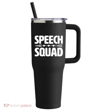 Speech Squad 40oz Vacuum Insulated Stainless Steel Travel Tumbler