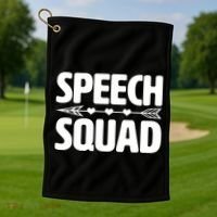 Speech Squad Golf Towel thumb 1