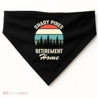 Shady Pines Funny Quote Retirement Day Party Home USA-Made Doggie Bandana thumb 0