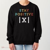 Stay Positive Funny Math Teacher Student School Women's Sweatshirt thumb 0