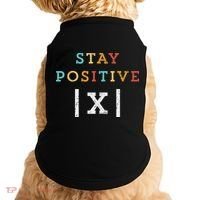 Stay Positive Funny Math Teacher Student School Doggie Tank thumb 0