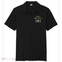 Stay Positive Funny Math Teacher Student School Sport-Tek Posi-UV Pro Polo thumb 0