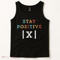 Stay Positive Funny Math Teacher Student School Tank Top thumb 2