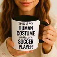 Soccer Player Funny Soccer Halloween Costume Coffee Mug thumb 3