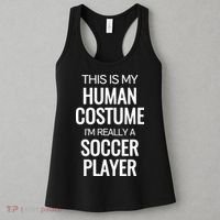 Soccer Player Funny Soccer Halloween Costume Women's Tank Top thumb 3
