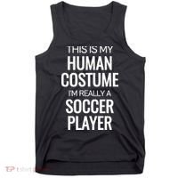 Soccer Player Funny Soccer Halloween Costume Tank Top thumb 0