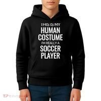 Soccer Player Funny Soccer Halloween Costume Kids Hoodie thumb 4