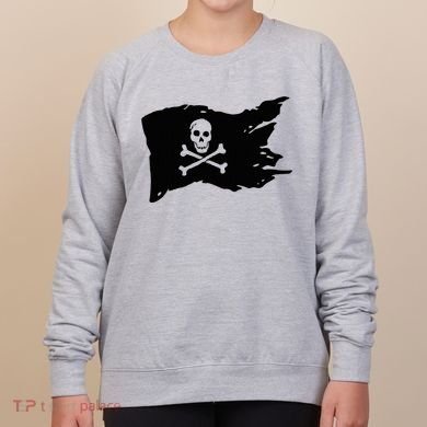 Skull Pirate Flag Jolly Roger Crossbones Women's Sweatshirt