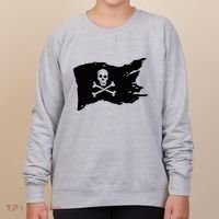 Skull Pirate Flag Jolly Roger Crossbones Women's Sweatshirt thumb 0