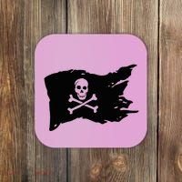Skull Pirate Flag Jolly Roger Crossbones Coaster thumb 0