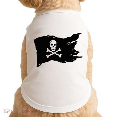 Skull Pirate Flag Jolly Roger Crossbones Doggie Tank