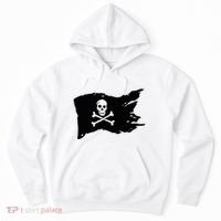 Skull Pirate Flag Jolly Roger Crossbones Hoodie thumb 0