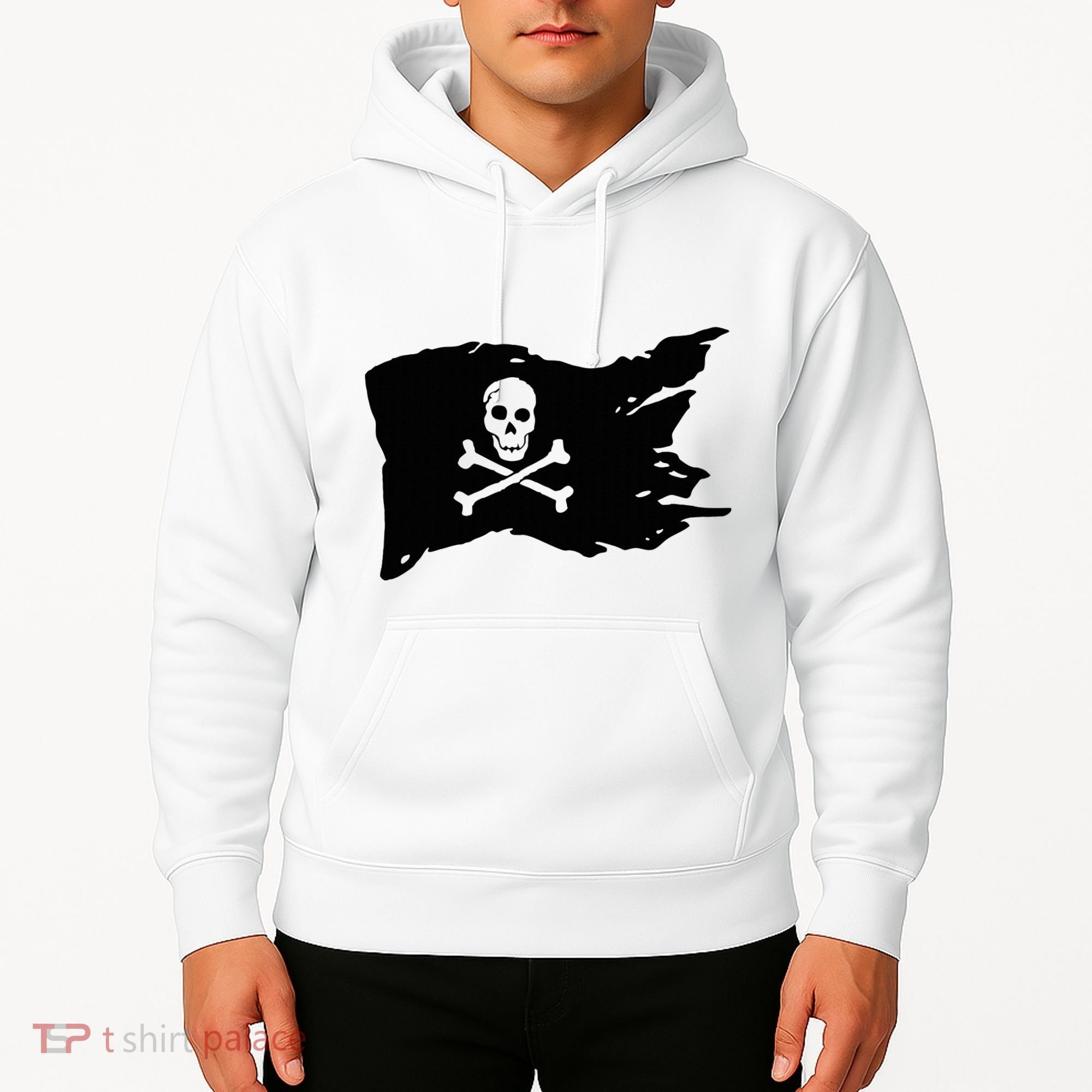 Skull Pirate Flag Jolly Roger Crossbones Hoodie