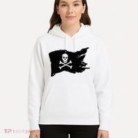 Skull Pirate Flag Jolly Roger Crossbones Hoodie thumb 5
