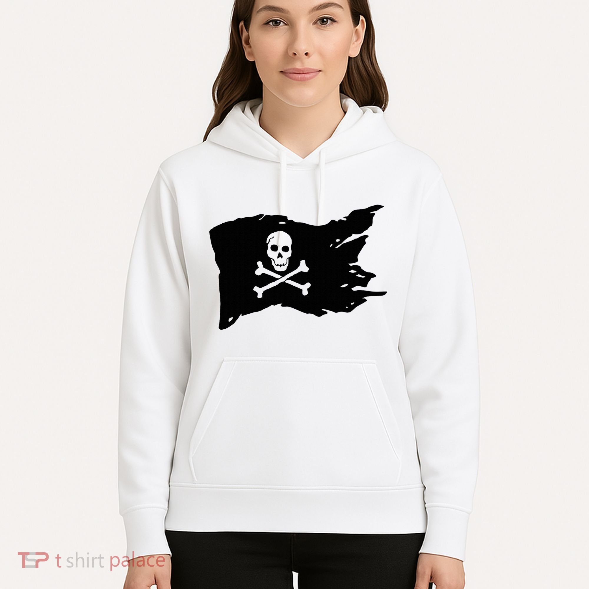 Skull Pirate Flag Jolly Roger Crossbones Hoodie