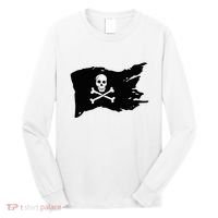 Skull Pirate Flag Jolly Roger Crossbones Long Sleeve Shirt thumb 0