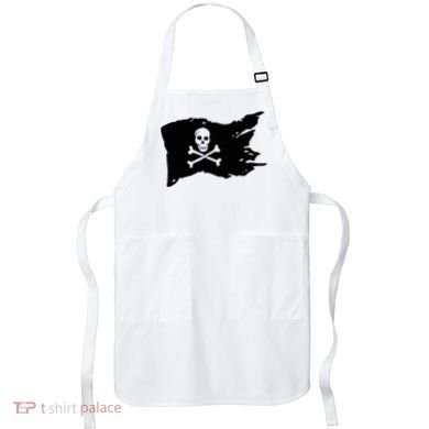 Skull Pirate Flag Jolly Roger Crossbones Apron