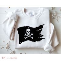 Skull Pirate Flag Jolly Roger Crossbones Sweatshirt thumb 2