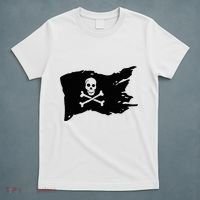 Skull Pirate Flag Jolly Roger Crossbones T-Shirt thumb 5