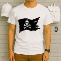 Skull Pirate Flag Jolly Roger Crossbones T-Shirt thumb 6