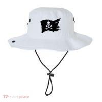 Skull Pirate Flag Jolly Roger Crossbones Bucket Hat thumb 0