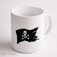 Skull Pirate Flag Jolly Roger Crossbones Coffee Mug thumb 1