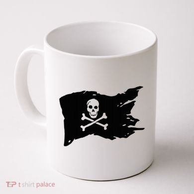Skull Pirate Flag Jolly Roger Crossbones Coffee Mug