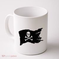 Skull Pirate Flag Jolly Roger Crossbones Coffee Mug thumb 0