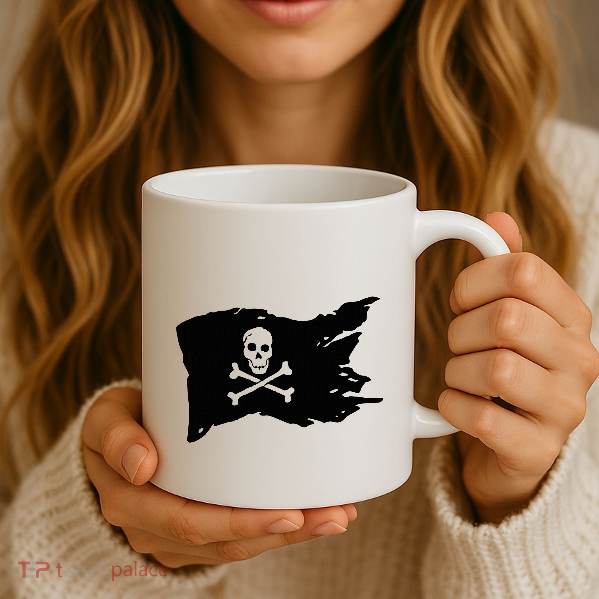 Skull Pirate Flag Jolly Roger Crossbones Coffee Mug