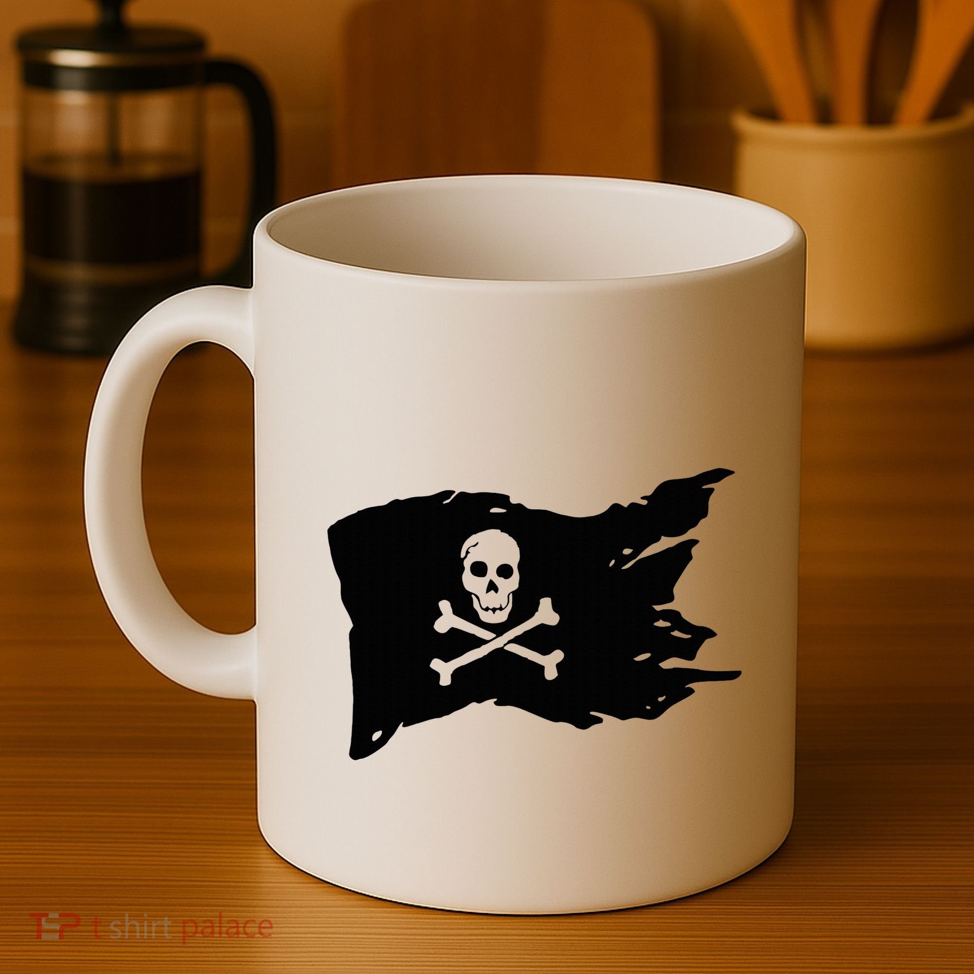 Skull Pirate Flag Jolly Roger Crossbones Coffee Mug