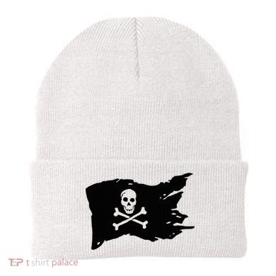Skull Pirate Flag Jolly Roger Crossbones Beanie