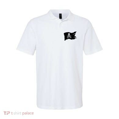 Skull Pirate Flag Jolly Roger Crossbones Polo