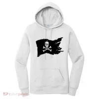 Skull Pirate Flag Jolly Roger Crossbones Women's Hoodie thumb 0