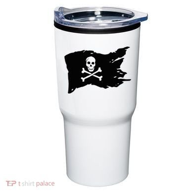 Skull Pirate Flag Jolly Roger Crossbones Tumbler