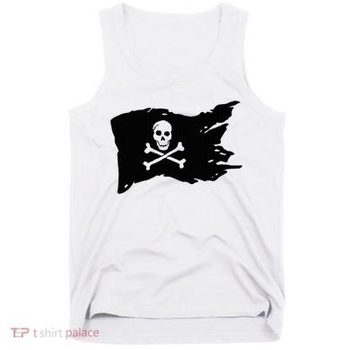 Skull Pirate Flag Jolly Roger Crossbones Tank Top