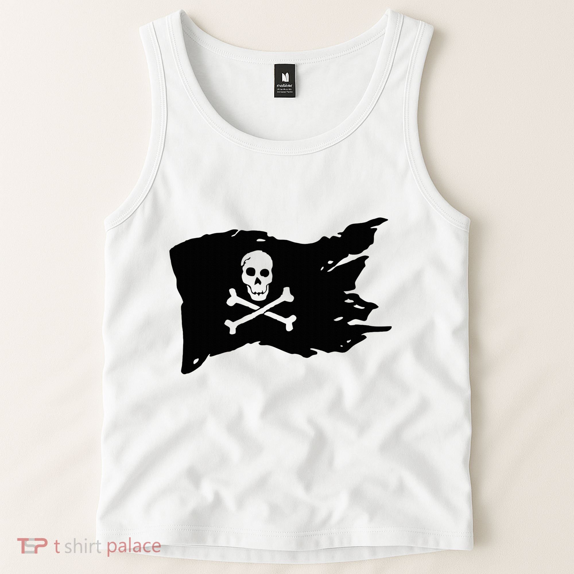 Skull Pirate Flag Jolly Roger Crossbones Tank Top