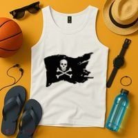 Skull Pirate Flag Jolly Roger Crossbones Tank Top thumb 4