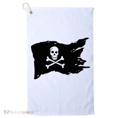 Skull Pirate Flag Jolly Roger Crossbones Golf Towel