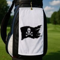 Skull Pirate Flag Jolly Roger Crossbones Golf Towel thumb 2