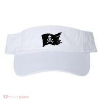 Skull Pirate Flag Jolly Roger Crossbones Visor thumb 0