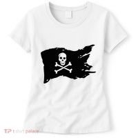 Skull Pirate Flag Jolly Roger Crossbones Women's T-Shirt thumb 0