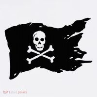 Skull Pirate Flag Jolly Roger Crossbones Women's T-Shirt thumb 6