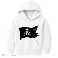 Skull Pirate Flag Jolly Roger Crossbones Kids Hoodie thumb 0