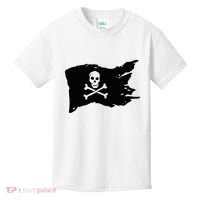 Skull Pirate Flag Jolly Roger Crossbones Kids T-Shirt thumb 0
