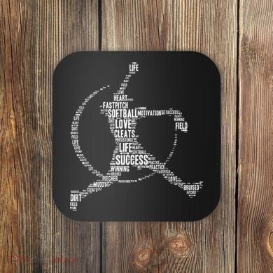 Softball Pitcher Fastpitch Softball Mom Coaster