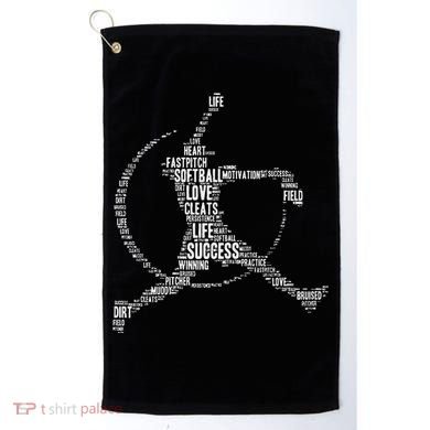 Softball Pitcher Fastpitch Softball Mom Golf Towel