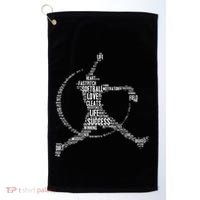 Softball Pitcher Fastpitch Softball Mom Golf Towel thumb 0