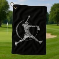 Softball Pitcher Fastpitch Softball Mom Golf Towel thumb 1
