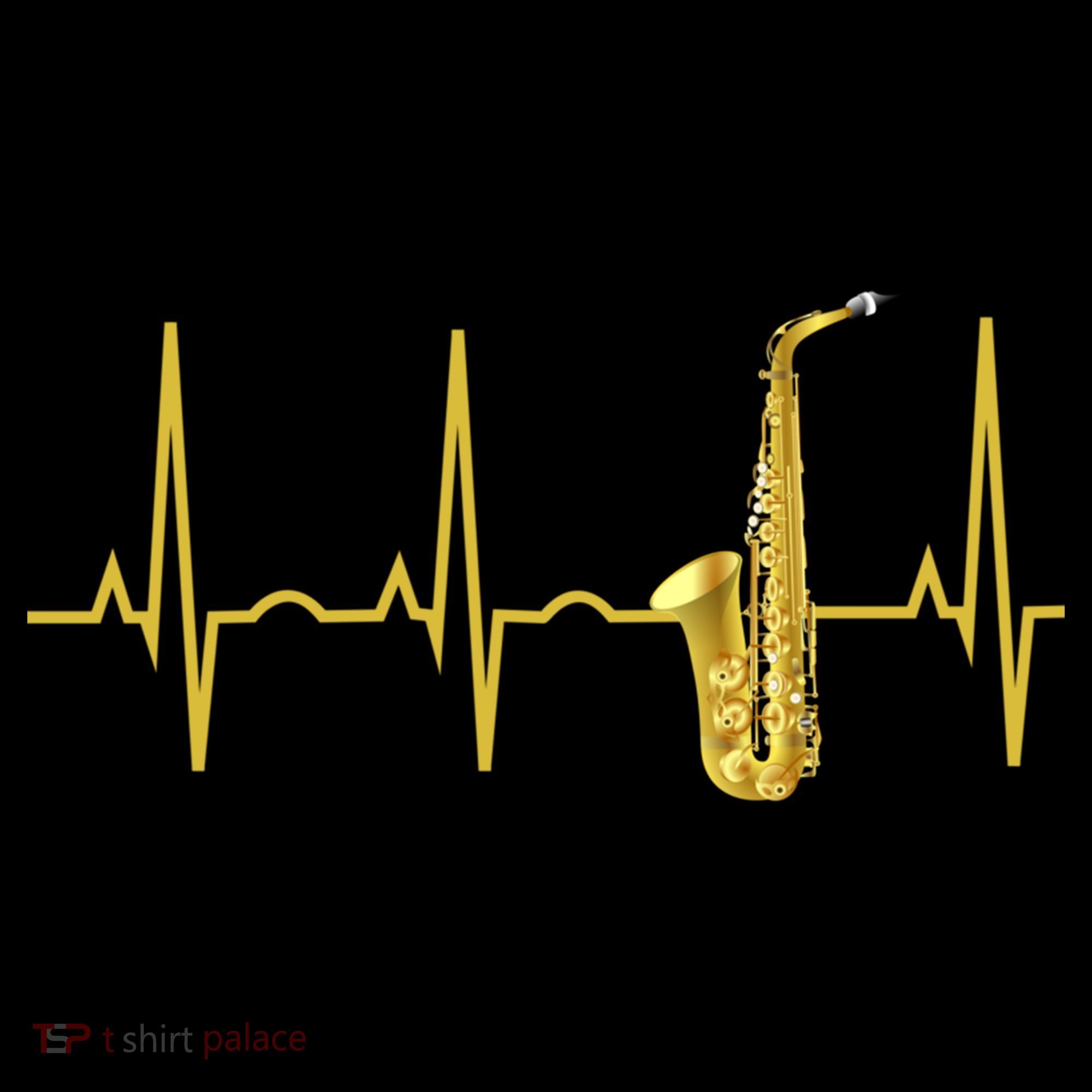 Saxophone Player Funny Gift Sax Heartbeat Hooded Cute Gift Gift Coffee Mug